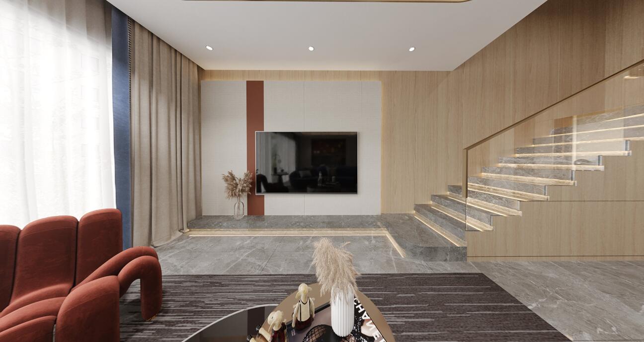 領(lǐng)秀御園輕奢線條美，加入部分金屬線條，更加彰顯層次美