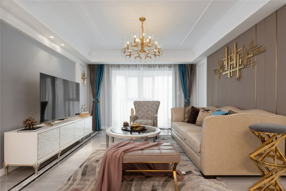 廈門國貿(mào)天悅140㎡美式風(fēng)裝修，都市人憧憬的精致美家！