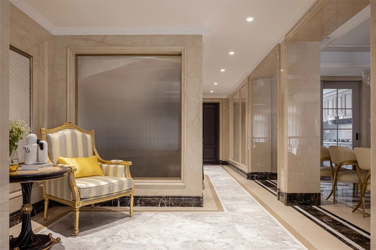 廈門恒禾七尚400㎡歐式大理石家裝，精致優(yōu)雅空間