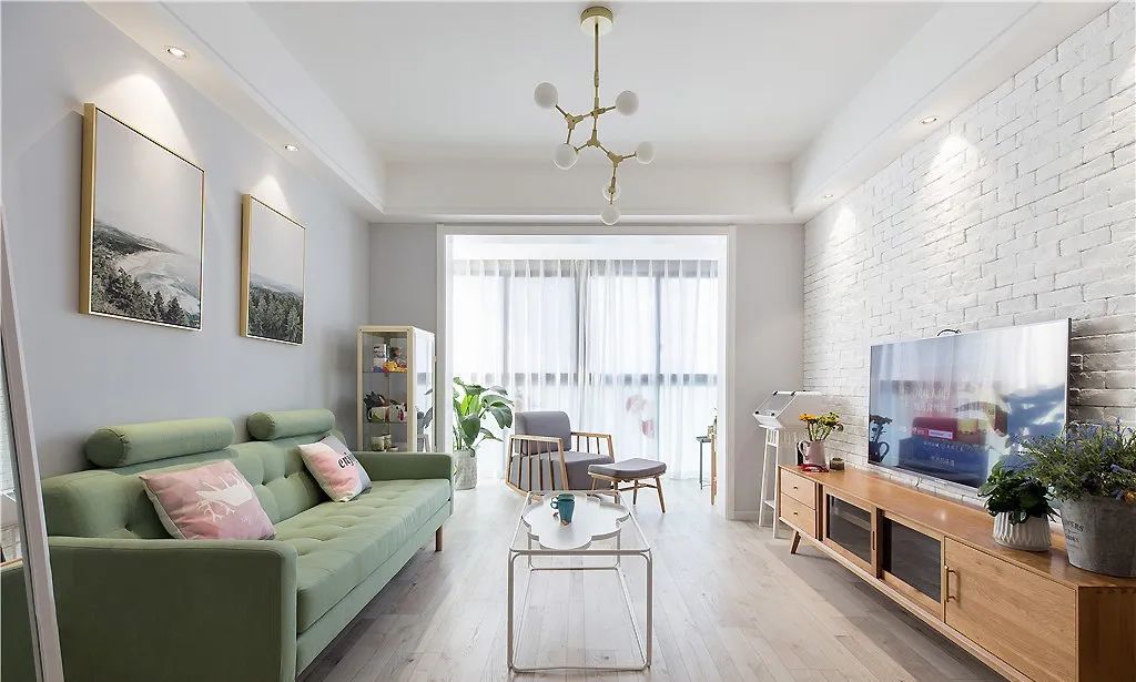 廈門建發(fā)天悅82㎡北歐風小戶型，趕上了樣板間效果