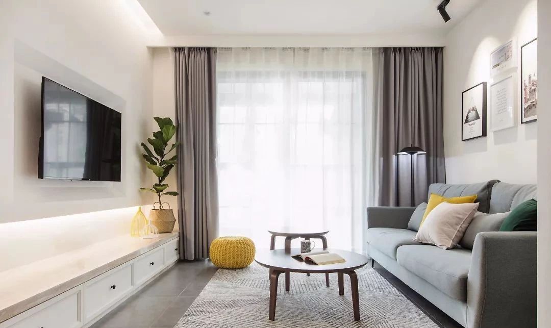 夏商新紀(jì)元82㎡舒適北歐裝修，簡約清新的顏色搭配