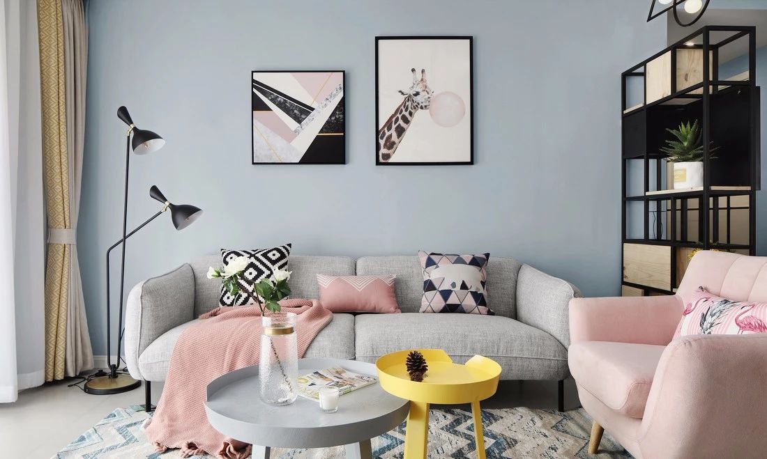 廈門中駿天譽(yù)140㎡小清新北歐風(fēng)，超浪漫的馬卡龍色