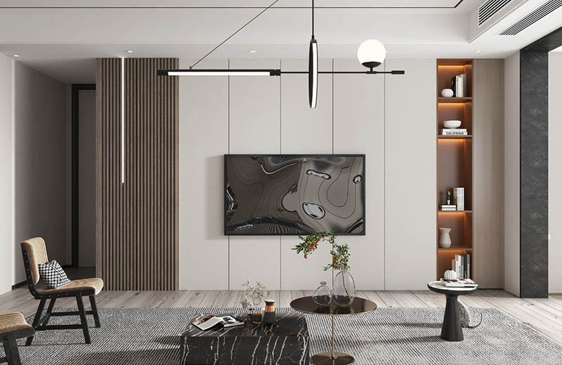 華潤橡樹灣 130㎡現(xiàn)代風格