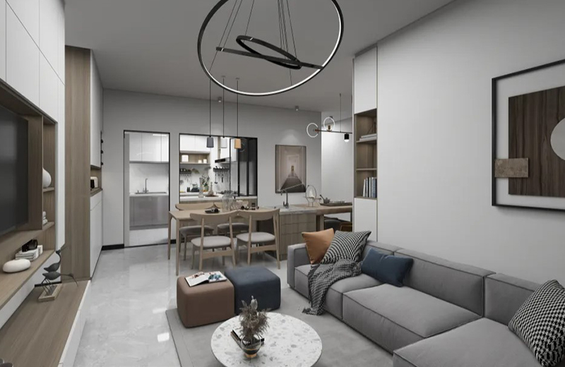 海投過(guò)云溪 128㎡現(xiàn)代簡(jiǎn)約