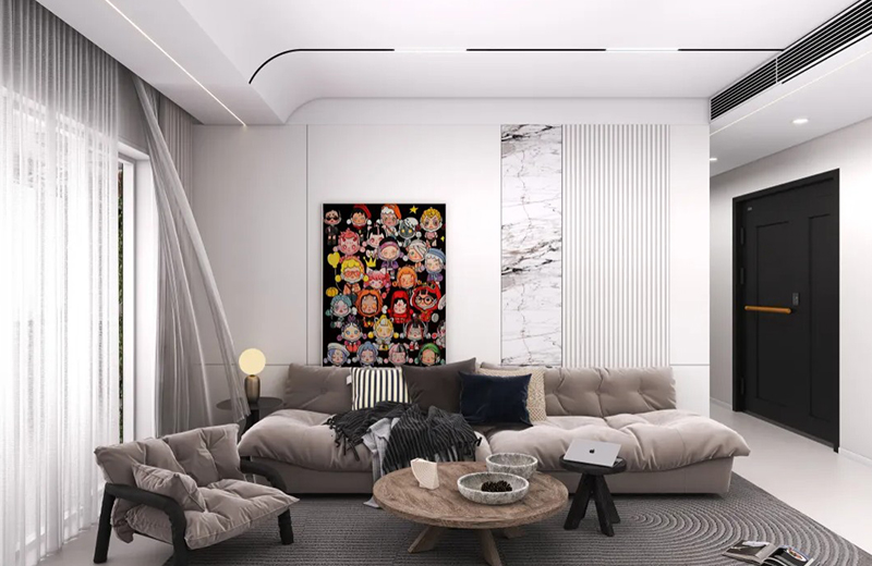 華潤(rùn)橡樹灣 130㎡現(xiàn)代簡(jiǎn)約