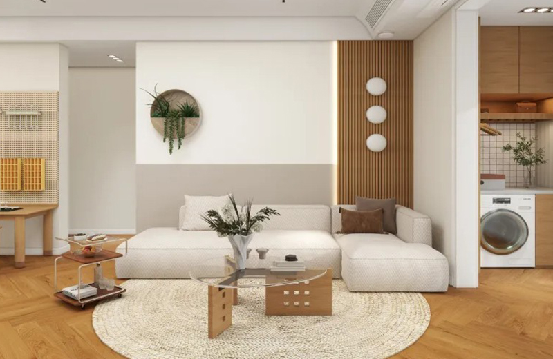 玖和廣場 100㎡原木風格