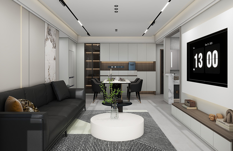 國貿(mào)商城 110㎡現(xiàn)代風格