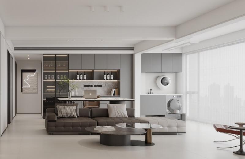 華潤(rùn)橡樹(shù)灣 130㎡現(xiàn)代極簡(jiǎn)