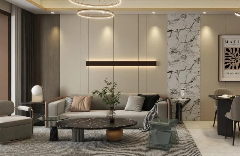 海投自貿(mào)城 92㎡輕奢風格